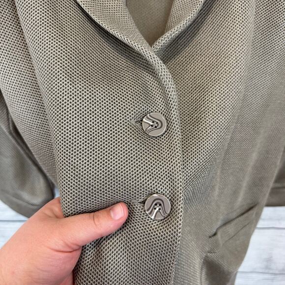 Wynne Layers Women's Plus Size Taupe Textured Mesh Blazer Jacket Size 3X - Picture 6 of 8